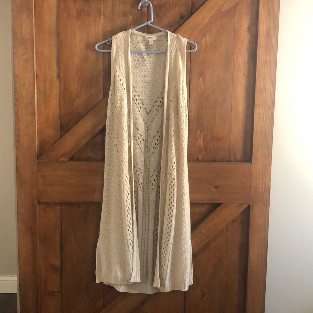 Women’s Arizona long cream sweater size L